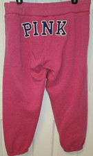 Victoria's Secret PINK Vtg My Favorite Sweats Size Small Joggers Embroidered Lg