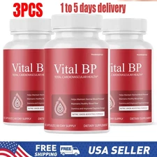 (3 Pack)Vital BP Blood Support Supplement VitalBP for Blood Flow - 60 Capsules