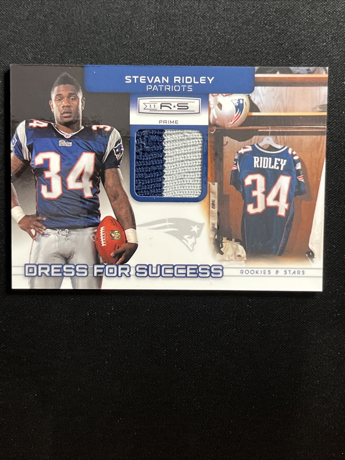 Stevan Ridley Panini Rookies & Stars Dress for Success Jersey #2 Patch