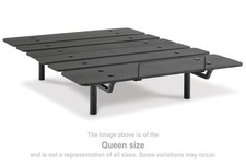 Signature Design by Ashley Cosmic Power Base Full Adjustable Bed Base, Black