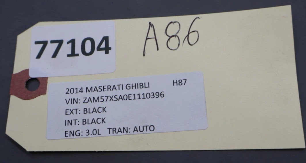 14-17 Maserati Ghibli Steering Column Control Switches Assembly 670025006 Oem