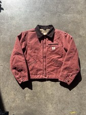 Vintage Carhartt WJ097 VRS Women's Blanket Lined Detroit Jacket in Vintage Rose