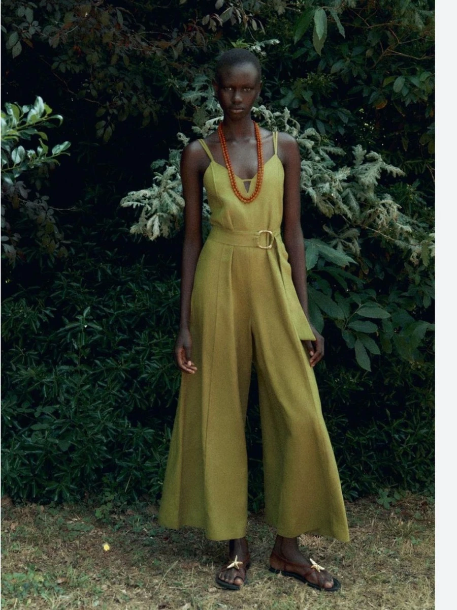 zara green jumpsuit dress Jumpsuits & Rompers for Women for sale Short Sleeve Dress