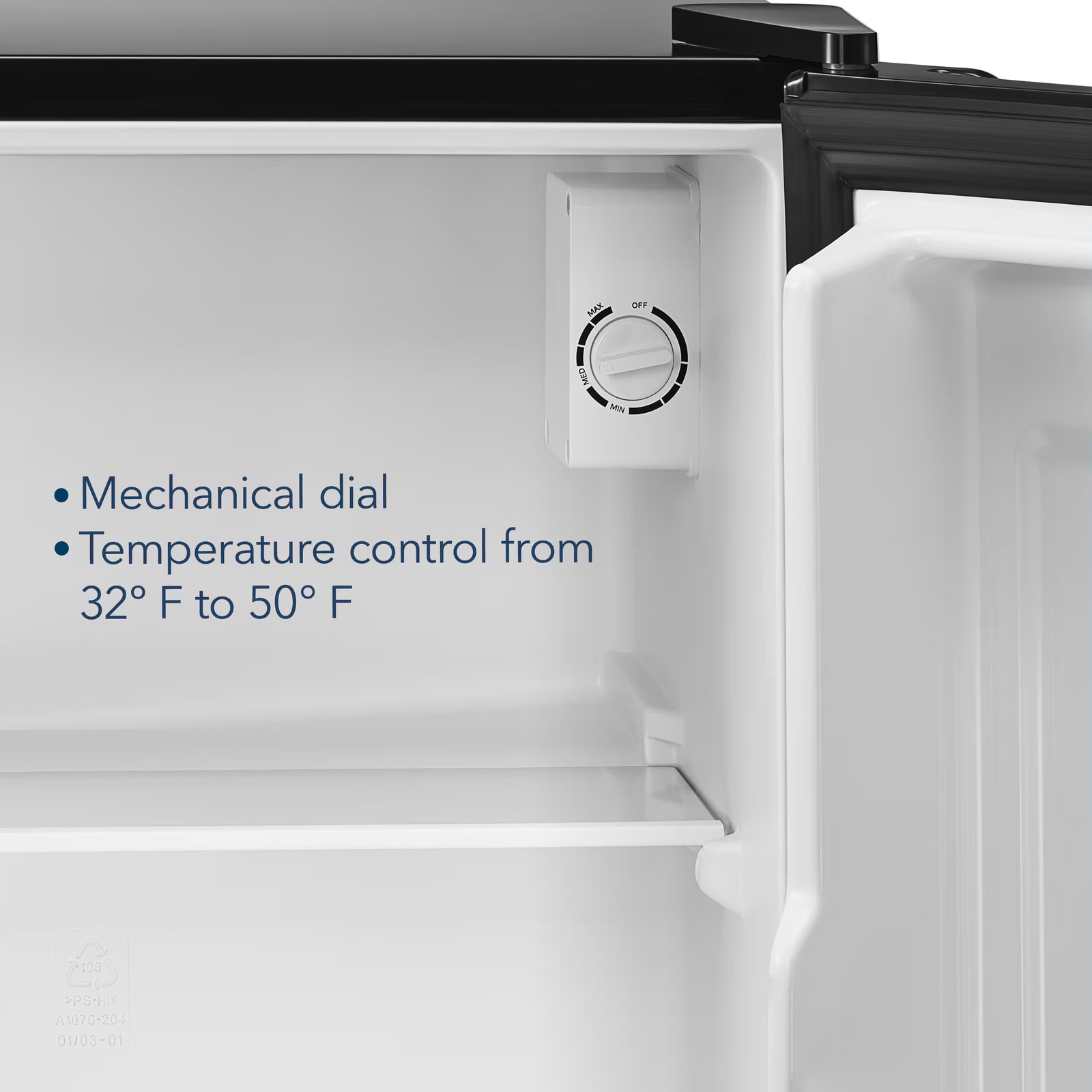 Insignia- 1.7 Cu. Ft. Mini Fridge with Door Storage and ENERGY STAR Certifi...