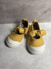 Baby Shoes Girl Size 20 US Size 5 Fox And Bunny Yellow
