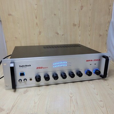 Radio Shack PA Stereo Amplifier 250 Watt Model MPA-250A Rack Mount Working NICE!