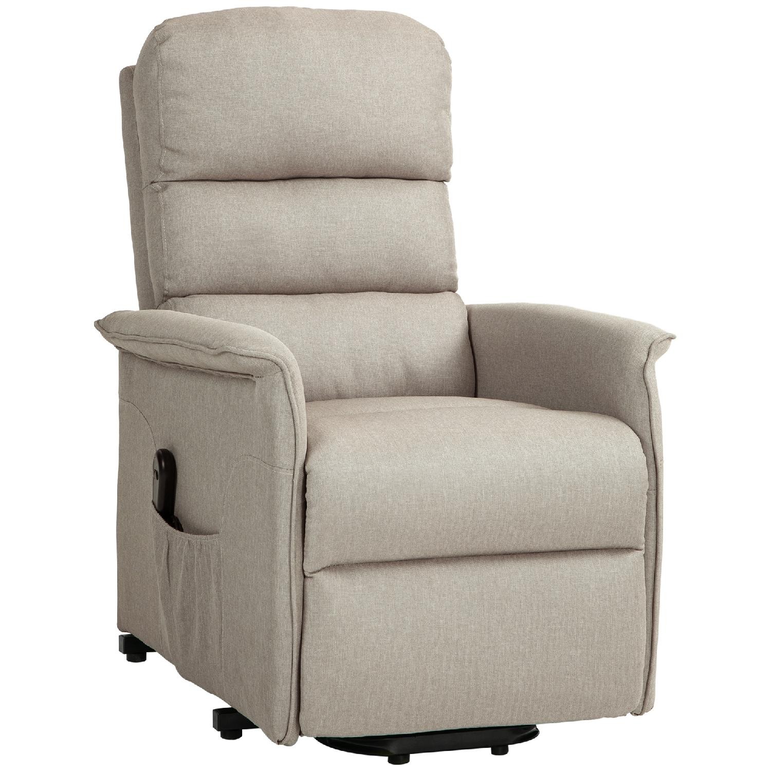 Poltrona Elettrica Alzapersone DecHome Beige foto 2