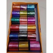 Shiny Metal bangles Indian Pakistani Bangles Pack Of 24