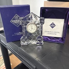 Edinburgh Crystal Mini Clock - Bedside
