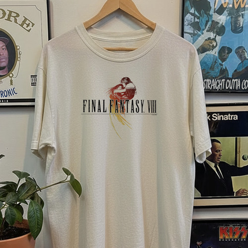 Final Fantasy VIII Promo Aged T-Shirt White XL