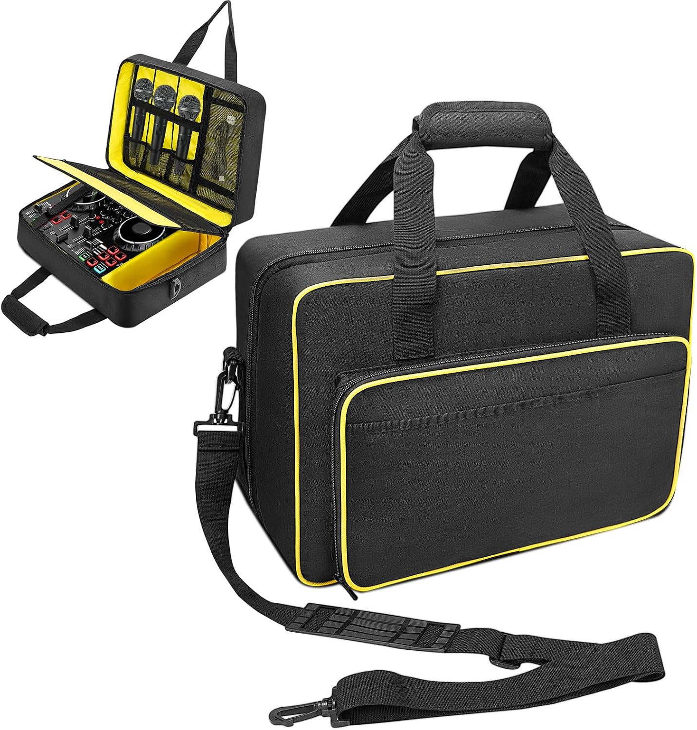 Audio Mixer Case 0.4 Inch Padded DJ Mixer Bag Travel Padded Case for Audio Mixer