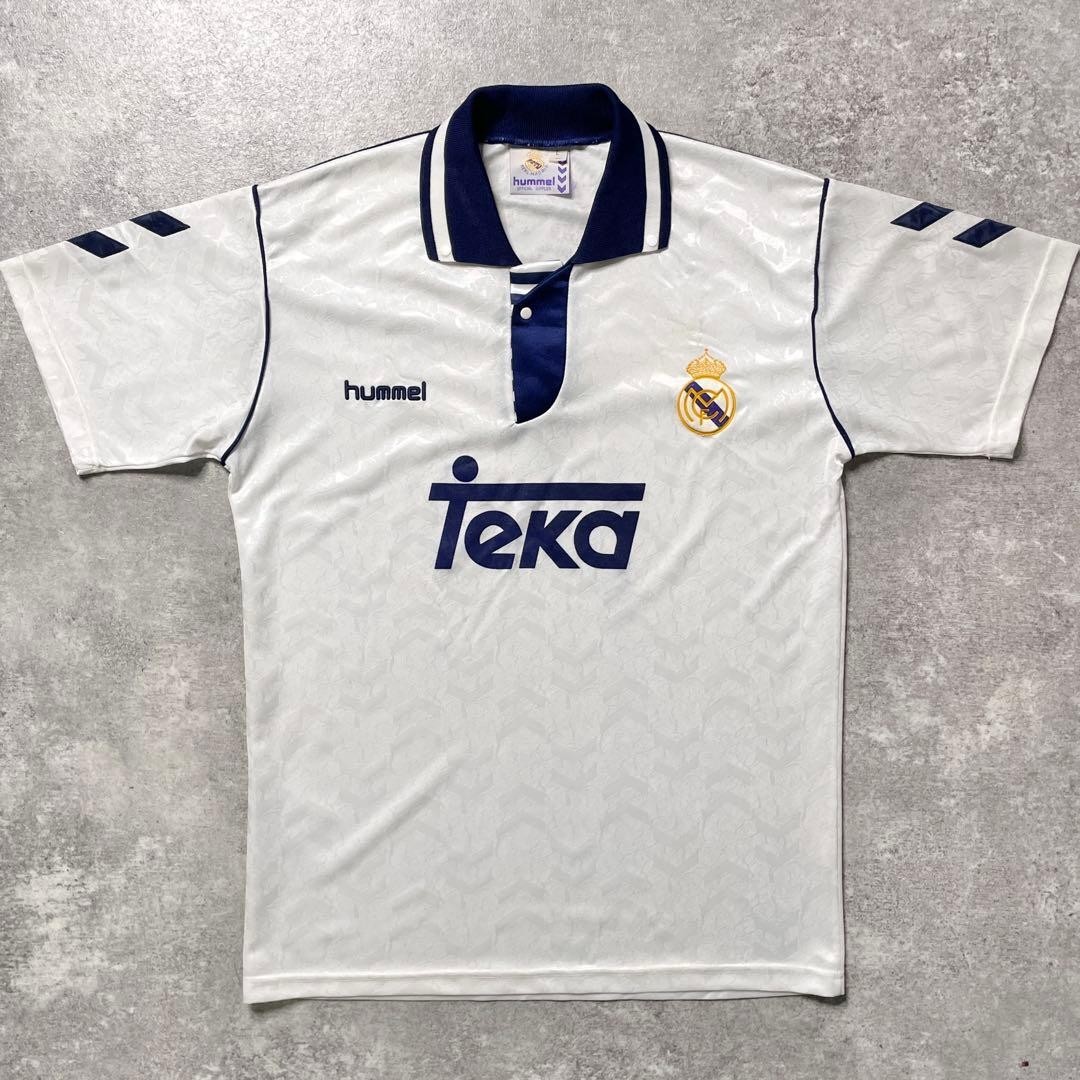 Real Madrid 1992-93 Home Jersey Hummel Vintage Authentic L From