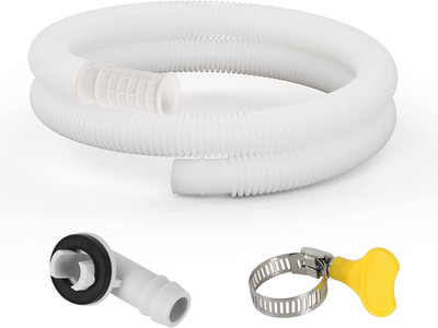 HOXHA 5 Ft Air Conditioner Drain Hose Kit Plastic Tubing for AC Condensate Flexi