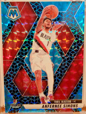 2024-25 - Anfernee Simons - Panini Mosaic #39 Blue Spectris FOTL Mosaic #/25