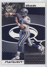 1998 UD Choice Starquest/Rookquest Blue Troy Aikman Shaun Williams HOF 00jz