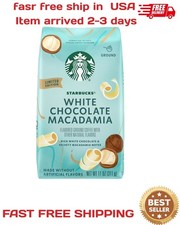 Starbucks White Chocolate Macadamia Nut, Flavored Ground Coffee, 100 Arabica, L