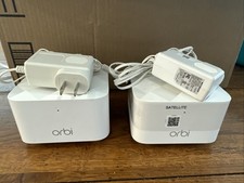 NETGEAR RBS10 Orbi Mesh WiFi Add-on Satellite with Power Cords Lot Of 2