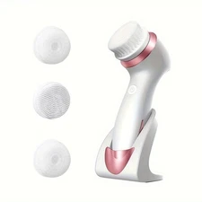 Facial Cleansing Brush Electric Face Scrubber Recharge Exfoliator Massaging Gift