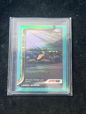 Lando Norris 2025 Topps Chrome Formula 1 F1 Base #147 Aqua Refractor /199