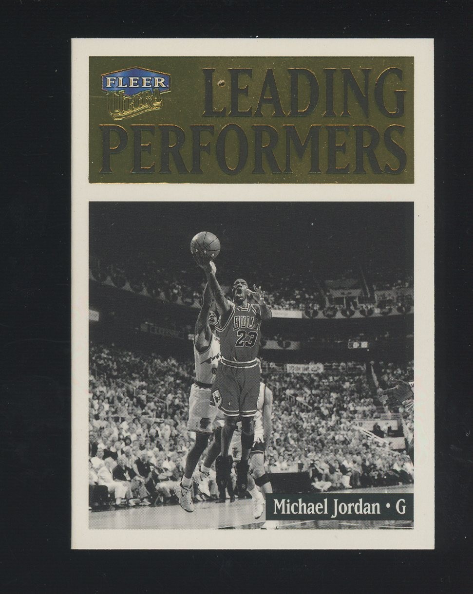 1998 Topps Ultra Leading Performers #4 Michael Jordan Chicago Bulls HOF