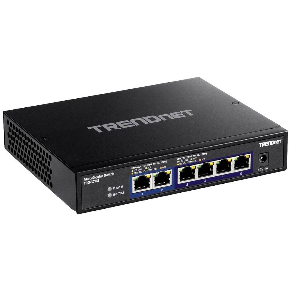 TrendNet TEG-S762 switch réseau avec 2 ports 10G et 5 ports 2.5G pour transfert ultra rapide