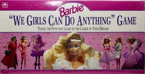(NEW Sealed) 1991 Vintage Barbie "We Girls Can Do Anything" Board Game Mattel