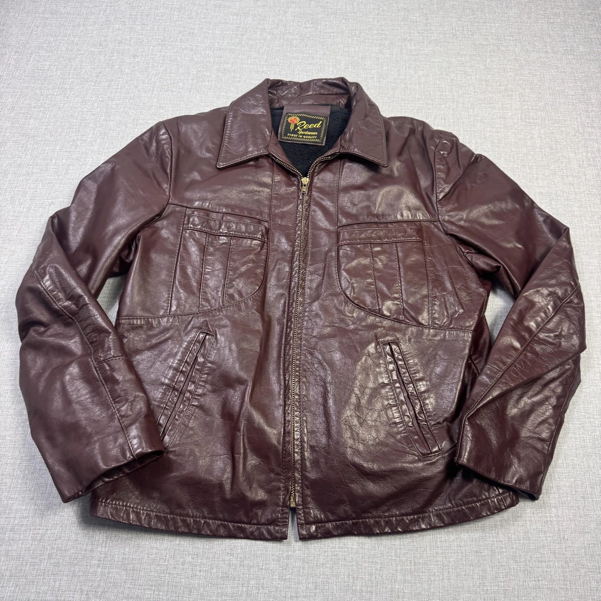 reed sportswear leather jacket products for sale | eBay