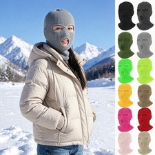 New 3 Hole Full Face Ski Mask Winter Cap Balaclava Hood Beanie Warm Tactical Hat