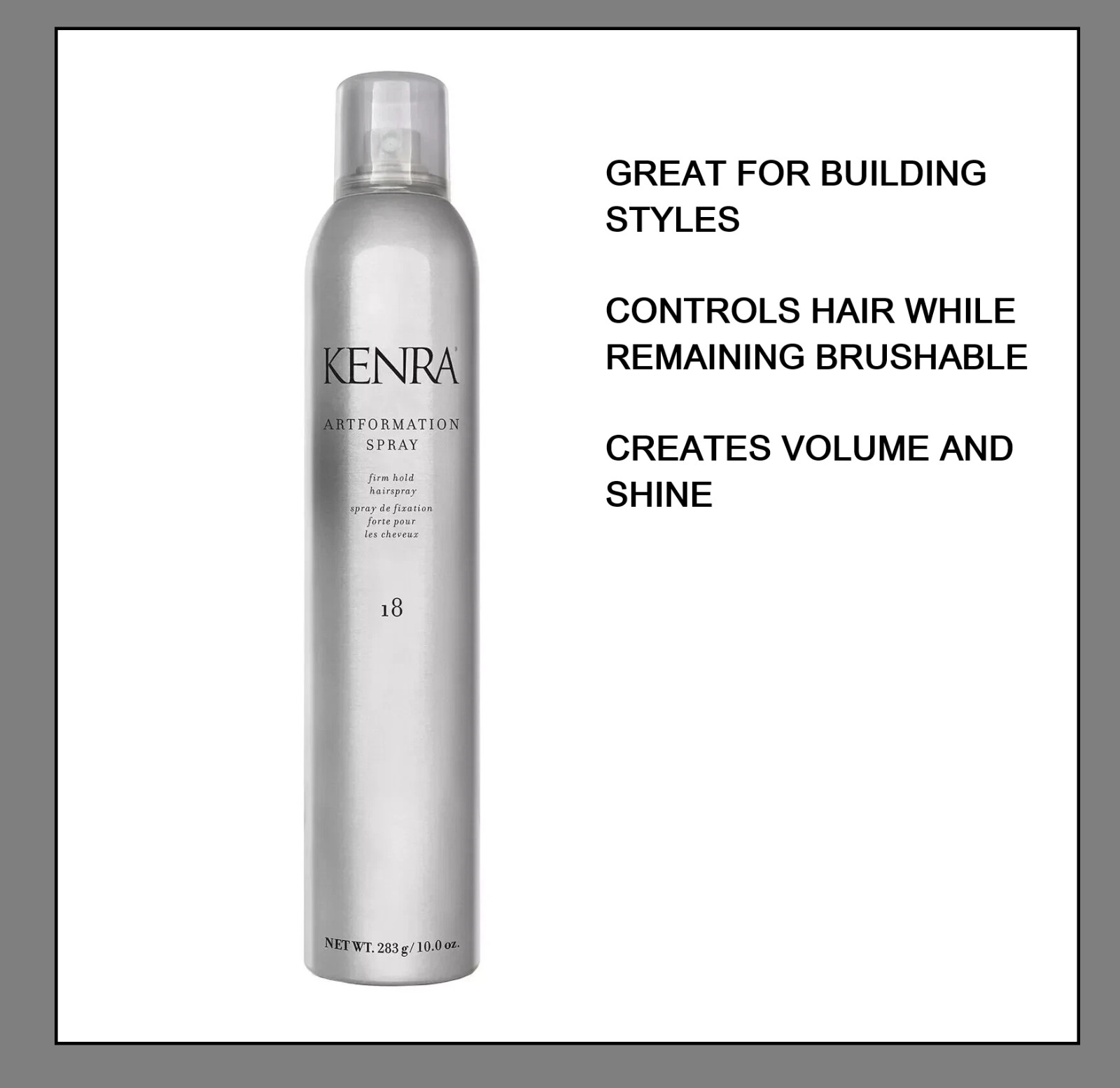 18 Firm Hold Hairspray  Volume & Styling  10oz 283g