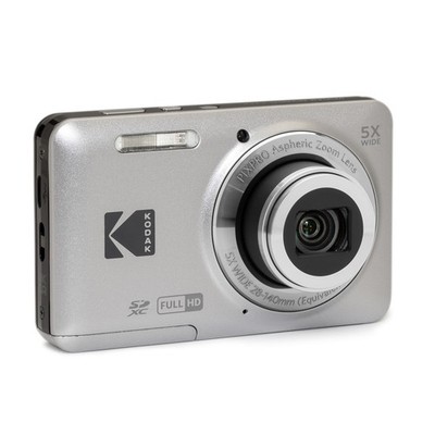 Kodak Pixpro FZ55 Digitalkamera silber - 16MP, 1080p Full HD Video, 5-fach Zoom