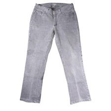 Riders by Lee Jeans Womens 14 Medium Gray Straight Leg Stretch Denim Pants