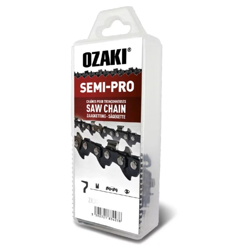 Chaîne Ozaki 40 maillons pour débroussailleuse offrant une coupe nette sans effort