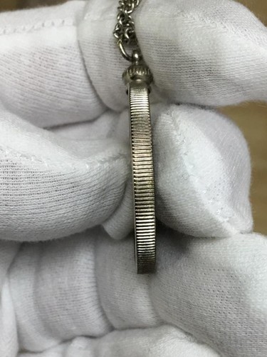 Plata de Ley John F. Kennedy 1964 Medio Dólar Moneda Medalla Token Collar Regalo - Imagen 6 de 7