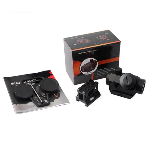 Micro Red Dot Sight Scope 3 MOA 1x25mm Reflex Sight W/ 1'' Riser 20mm Rail Mount - Picture 17 of 17