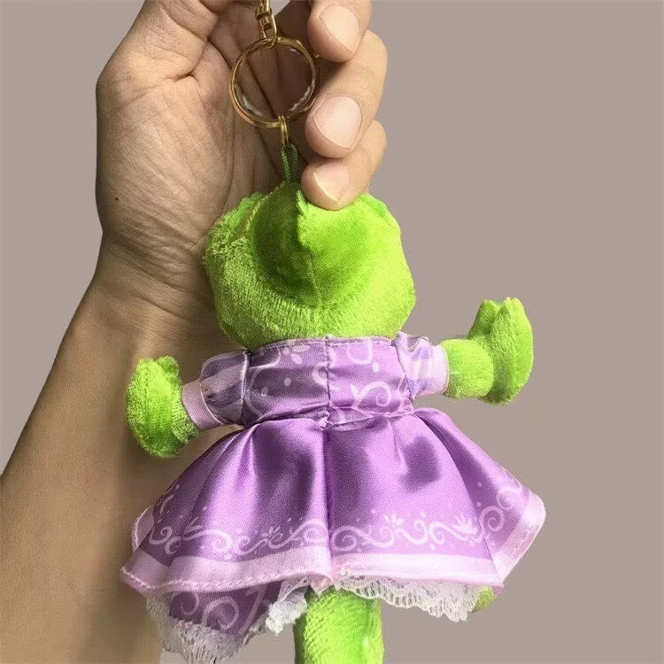 Disney Store WISHING YOU A LOVELY DAY Pascal Plush Keychain Rapunzel dress Toy