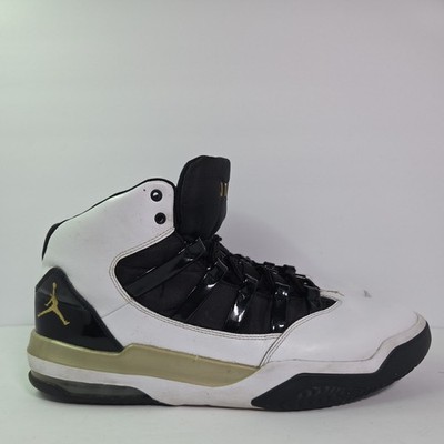 Size 12 - Nike Air Jordan Max Aura White Black Gold AQ9084-107 Men's Shoes