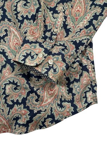 Chaps No Iron Button Up Shirts Womens 2X Lot Of 3 Paisley Gingham Floral Office - Picture 5 of 24
