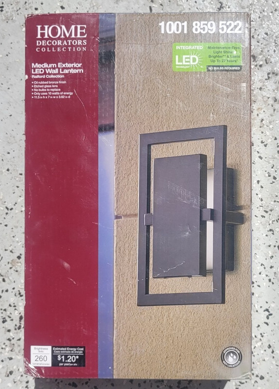 1001859522 Home Decorations Med Exterior LED Wall Lantern
