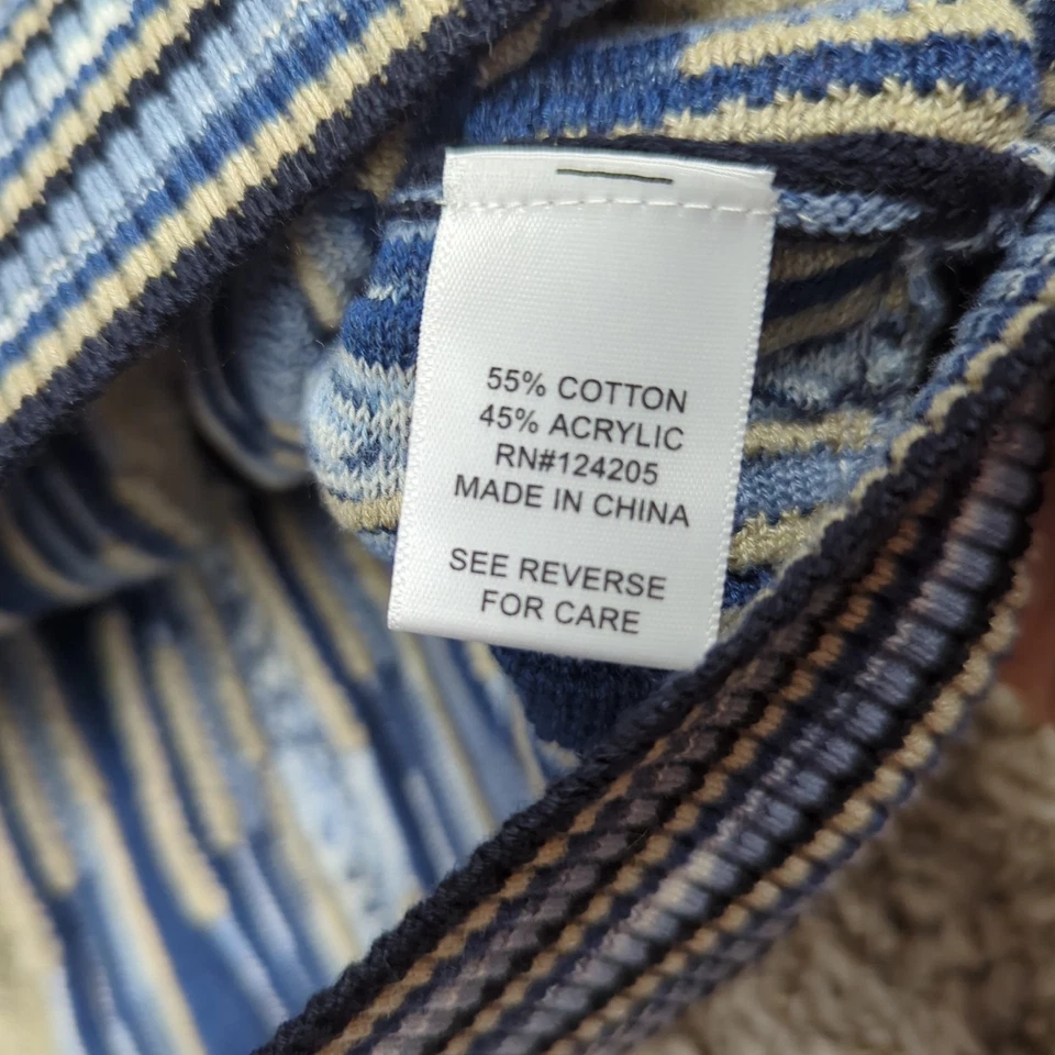 全新 F/X Fusion 毛衣 男式 大号 Coogi 风格 90 年代 嘻哈 说唱 Biggie 3D 针织 — 第 4/4 张图片