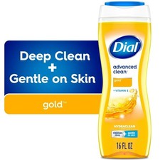 Dial Body Wash, Advanced Clean Gold, 16 Fl Oz, 16 Oz , gold