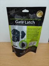 D D Black Two-Sided Key-Lockable General Purpose Gate Latch LLAABRU 2 Keys NEW