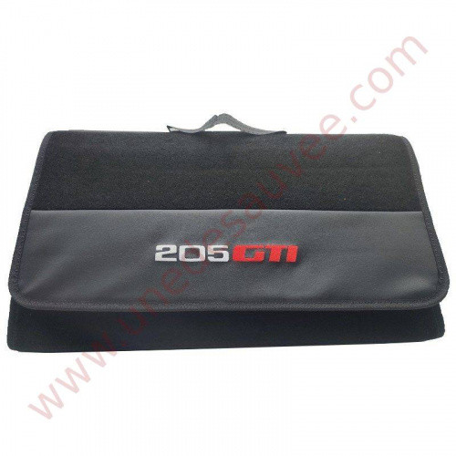 Grand sac voyage de coffre tissu simili cuir brodé GTI scratch Peugeot