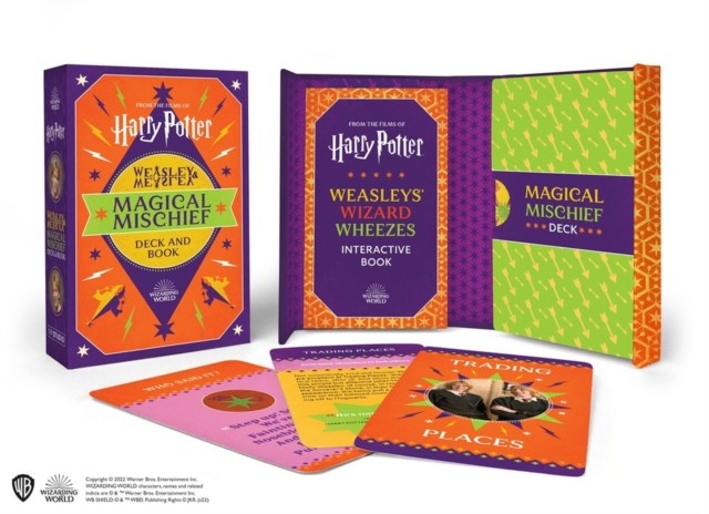 Harry Potter Weasley & Weasley Magical Mischief Deck and Book by Donald Lemke