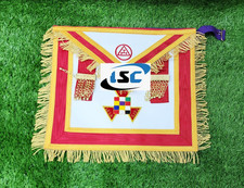 Masonic Royal Arch Past High Pries 100 Lambskin Apron PHP Handmade Embroidered