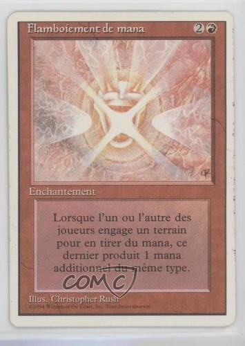 Mana Flare French White Border Magic: Revised Edition #_MAFL 1994 0d7y