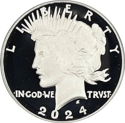 2024-S Peace Silver Dollar Proof.  .94 Oz Silver. OGP/COA. Only 300,000 minted.