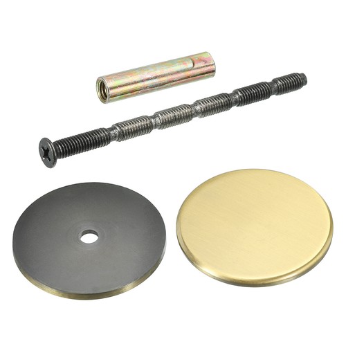 Door Hole Cover Plate, 2 3/16" Deadbolt Cover Plate, Bronze - Picture 4 of 6