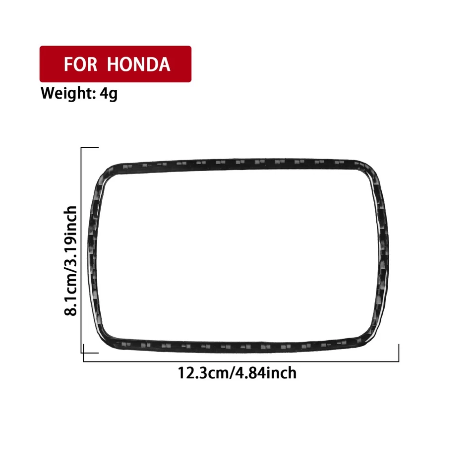 Cubierta de luz de lectura de techo trasero de fibra de carbono real para Honda Fit Jazz 2014-20 Foto 2 de 4