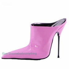 Fashion Women 14cm High Heels Pointed Toe Sexy Pumps Stilettos Slippers Shoes