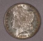 1882-O Morgan SILVER One-Dollar Coin, Almost Uncirculated Condition